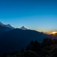Sunrise over Annapurna range
